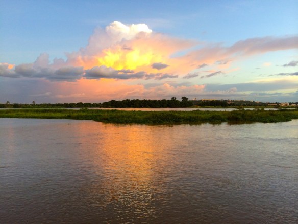 Capping off the week with happy hour at the Mande Hotel, overlooking the Niger, and not talking about standardized testing.