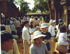 Stop taking my picture crazy American boy.